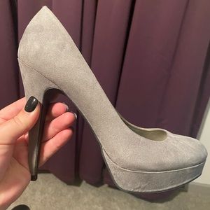 Brand new Guess Pumps. Gray suede. Size 10